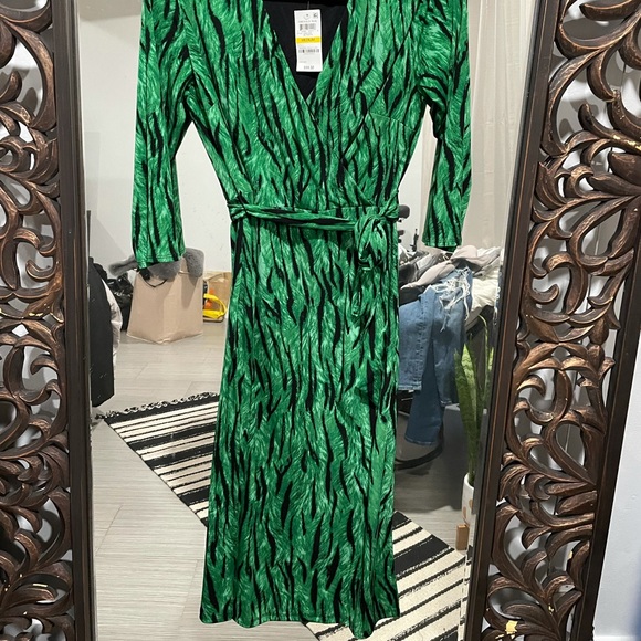 INC Side-Tie Faux-Wrap Dress, Created for Macy's - Picture 4 of 6